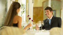 Romantiske stunder i den hyggelige restaurant