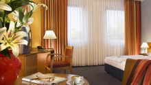 Hotellets lyse værelser indbyder til afslapning og hygge