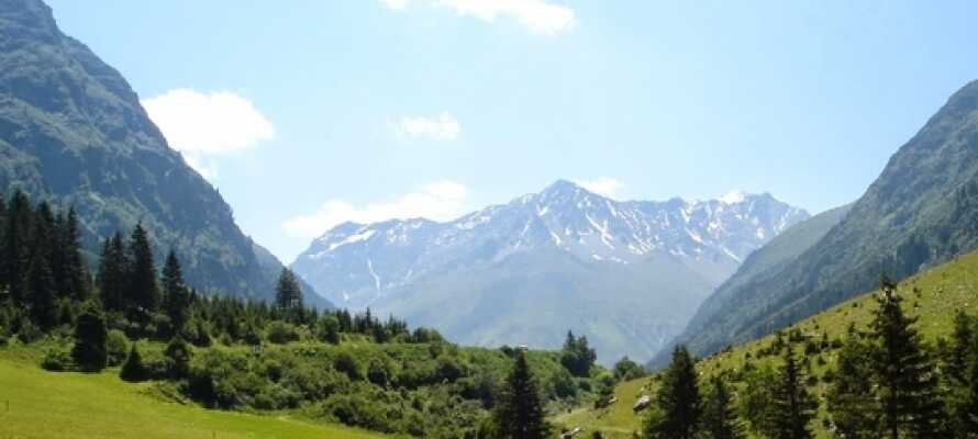 I bor midt i Tyrol, så I rigtig kan opleve det østrigske landskab.