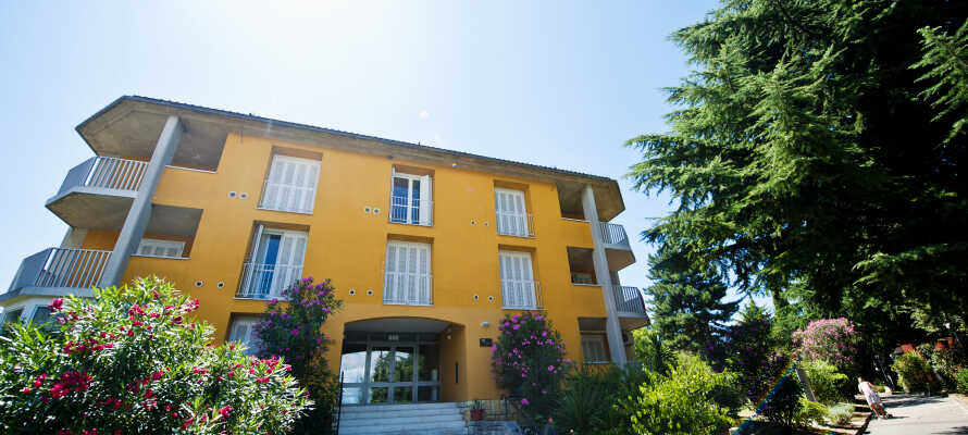 I kommer til at bo på et af fire annekser i det berømte San Simon Resort i Slovenien.