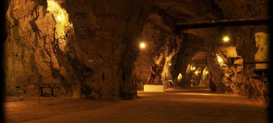 Besök denna fantastiska gruva, med en otrolig stämning där ni kan uppleva unik konst i en vacker miljö.