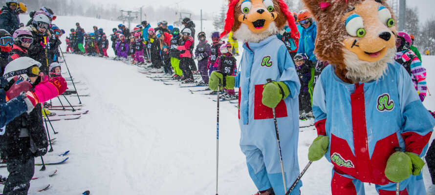Når sneen dækker pisterne, er der masser af ski-arrangementer til de yngre familiemedlemmer.