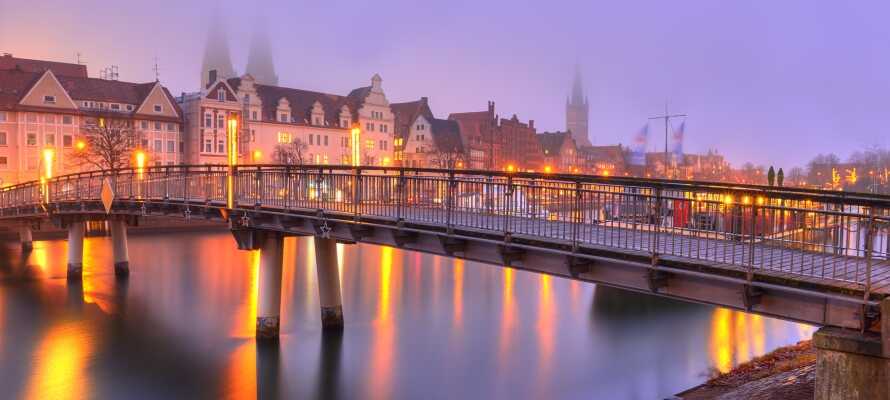 Tag på opdagelse i hansestaden Lübeck og oplev den gamle bydel, som er på UNESCO's liste over verdens kulturarv.