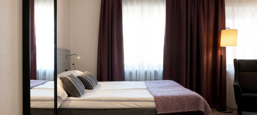 På Elite Stora Hotellet Örebro får du indkvartering i komfortable og moderne værelser.
