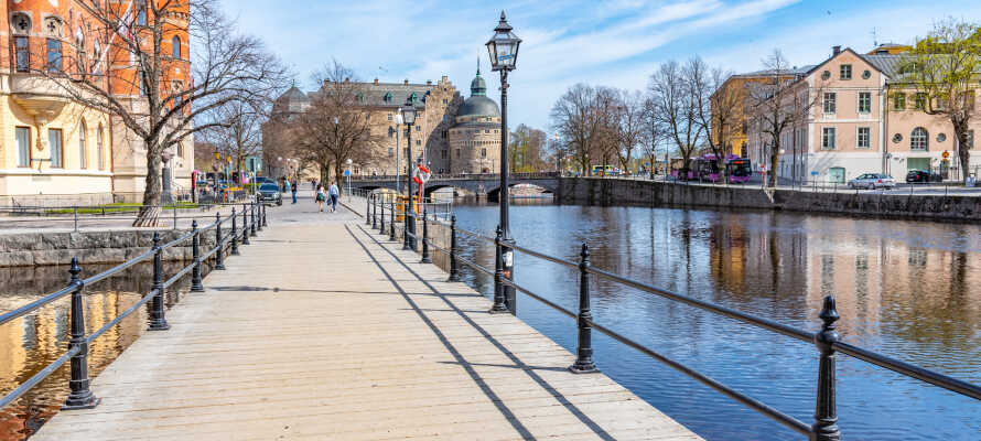 Clarion Hotel Örebro har en suveræn, central beliggenhed med kort gåafstand til slottet og det historiske Wadköping.