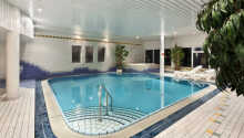 Hotellets wellnessafdeling tilbyder bl.a. indendørs swimmingpool