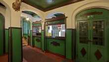 Den sköna gröna färgen är återkommande på Hotel Zelany Dum, ”Det gröna huset