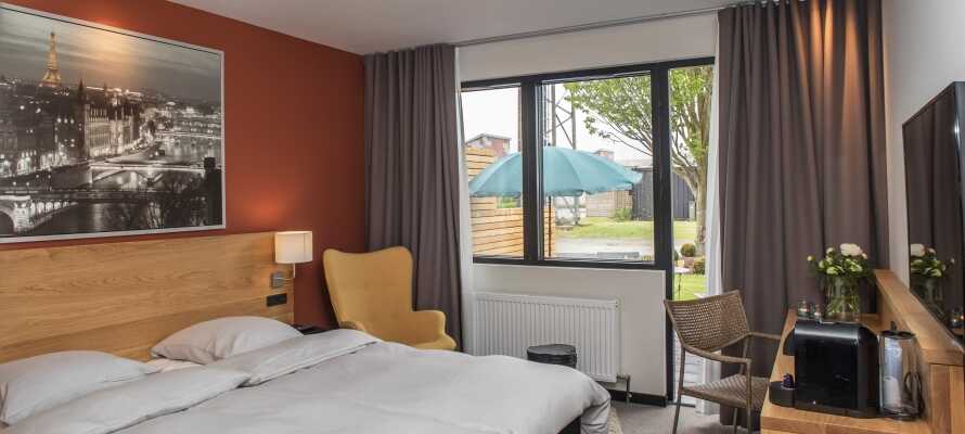 Hotellets værelser danner behagelige rammer om Jeres ophold og findes både i Standard- og Comfort-udgaver.
