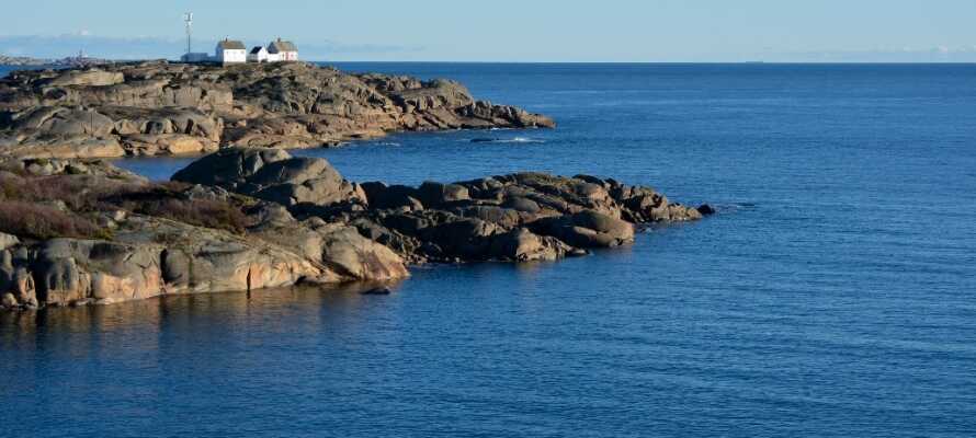 Der findes mange skønne klipper i Sandefjord, der er egnet til badning og lystfiskeri.