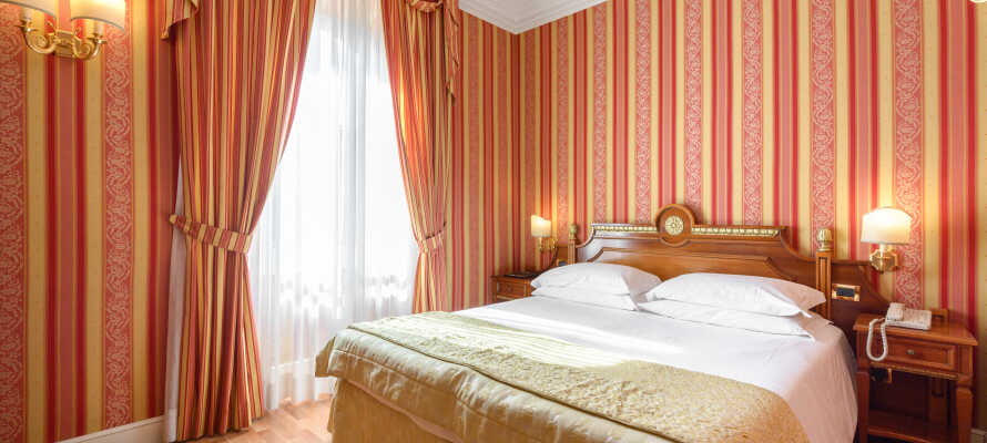 De elegante og luksuriøse værelser er alle individuelt indrettede.