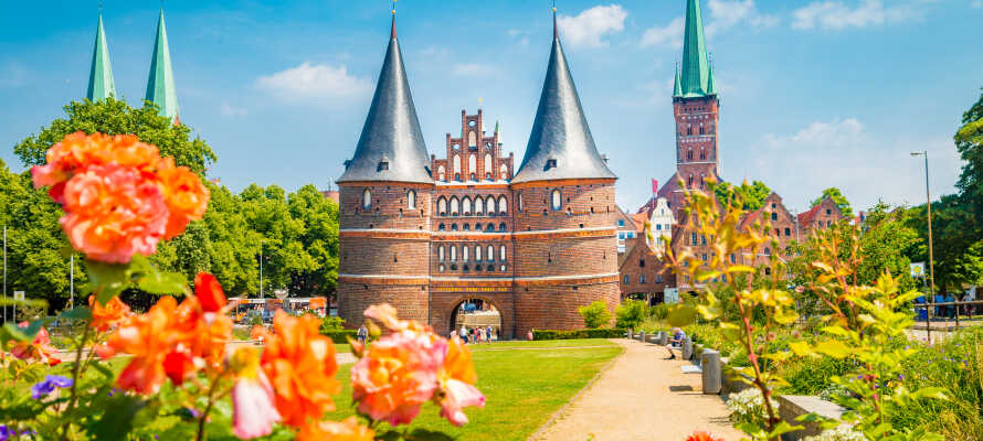 God og bekvem beliggenhed, bare få minutter fra Lübecks gamle bydel, Holstentor, banegården og den historiske ’Alte Salzstrasse’.