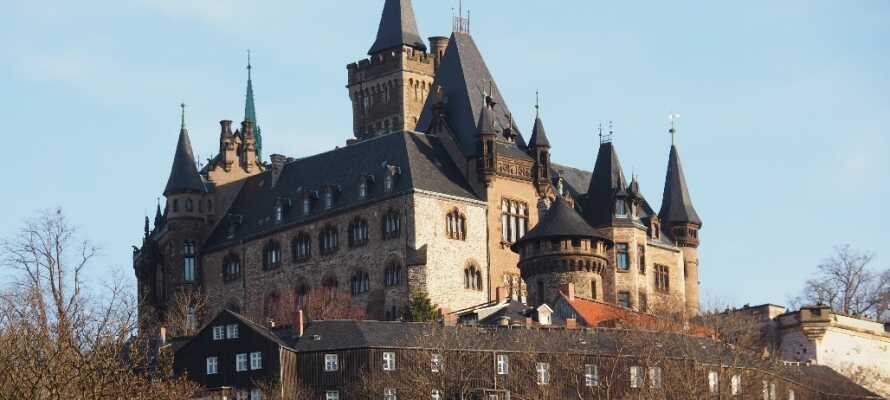 Besök den charmiga staden Wernigerode där ni kan strosa omkring bland de mysiga gatorna och besöka stadens slott.