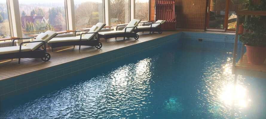 Hotellet har en lækker wellnessafdeling med bl.a. swimming pool, sauna og dampbad, som er oplagt efter en dag i sneen.