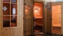 Wellnessafdelingen har tre forskellige saunaer