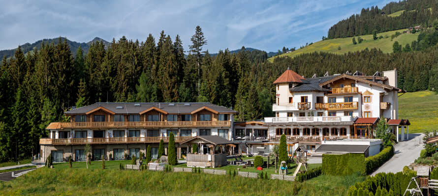 Det 4-stjernede Hotel Leamwirt med sin fantastiske udsigt har været familiedrevet gennem mange år.