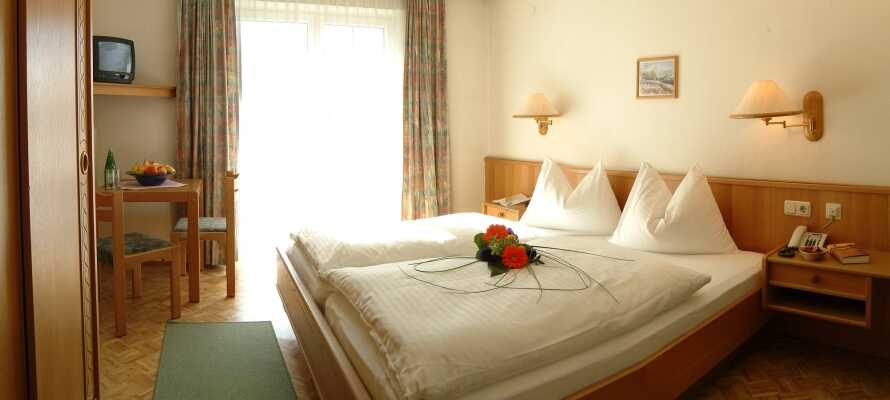 De indbydende værelser tilbyder alle en dejlig udsigt over Gastein-alperne.