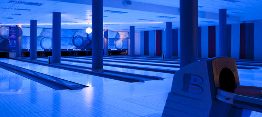 Under ert uppehåll har ni möjlighet att spela både bowling och shuffleboard
