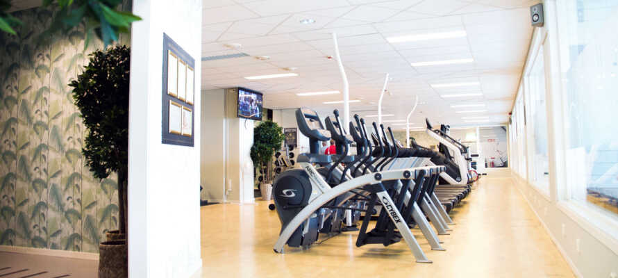 Håll igång träningen under er semester på Sveriges största hotellgym.