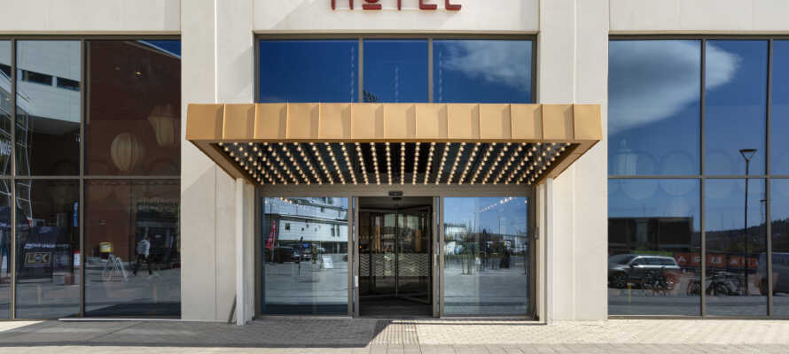 Nyd en herlig 4-stjernet ferie på dette spritnye hotel, beliggende direkte i Åby Arena, syd for Göteborg.