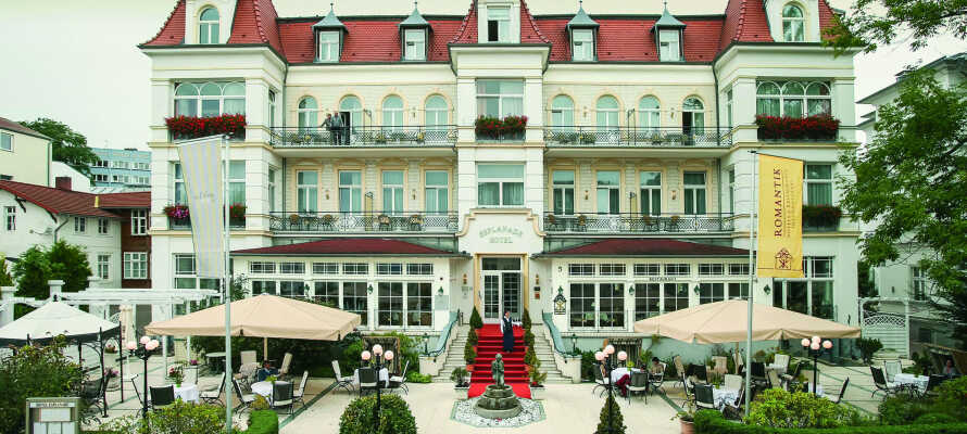 Nyd en romantisk badeferie i Heringsdorf, på det 4-stjernede slotshotel SEETEL Hotel Esplanade.