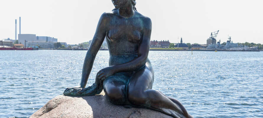 Besøg Den Lille Havfrue, Rundetårn og mange andre af Københavns seværdigheder.
