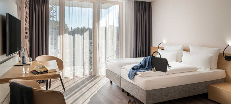Nyd opholdet på flotte og moderne værelser, som alle tilbyder et højt komfortniveau.