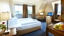 Hotellets værelser tilbyder hyggelige og komfortable rammer, med gratis kaffe og te på værelset.