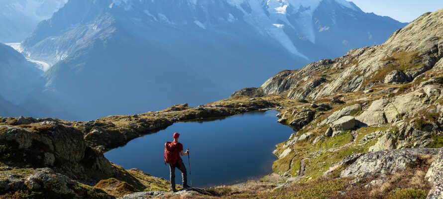 Fra hotellet har I kort afstand til Mont Blanc, og nogle af verdens bedste vandre- og skiområder.