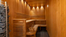 Hotellet har både sauna og boblebad, hvilket kan være tiltrængt efter en dag med mange kilometer i benene.