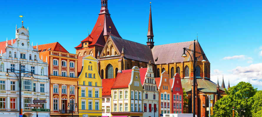Hansestaden Rostock er et spændende udflugtsmål under et ophold i Barth.
