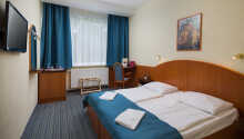 Et eksempel på et af hotellets Economy dobbeltværelser.