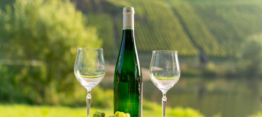 Ved ankomsten bydes I velkommen med en flaske vin fra Alsace.