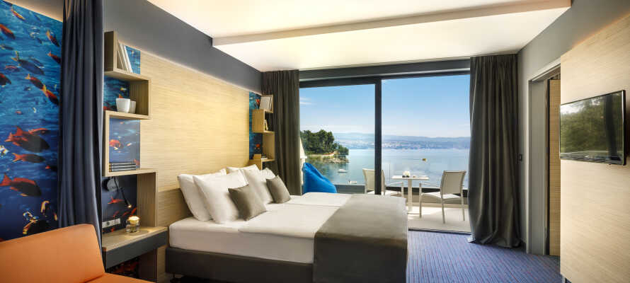 Hotellet tilbyder komfortable, moderne værelser, hvor du rigtigt kan slappe af under  din ferie.