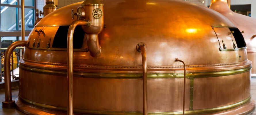 Besøg bryggeriet i Český Krumlov, smag den lokale øl og lær mere om dens fremstilling.